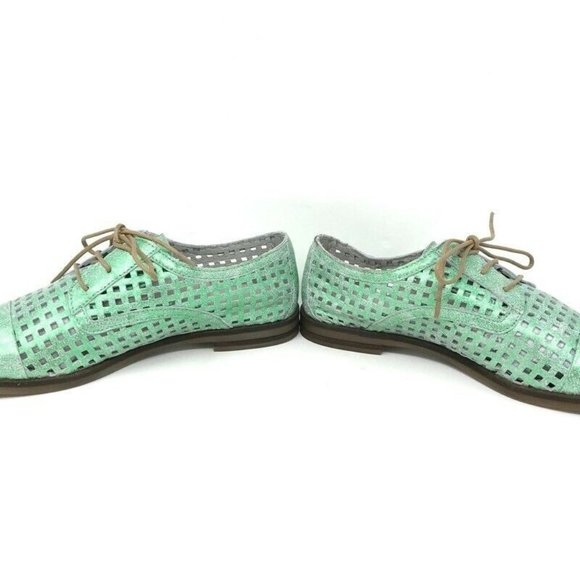 Mint Green Women's Flats - Picture 3 of 9